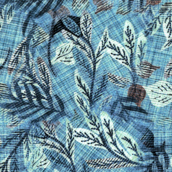 Chemise fabriquée au Canada à imprimé vert aqua avec stretch