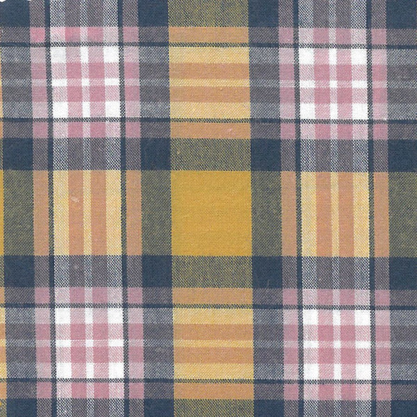 Chemise Made in Canada à carreaux jaunes et roses avec stretch