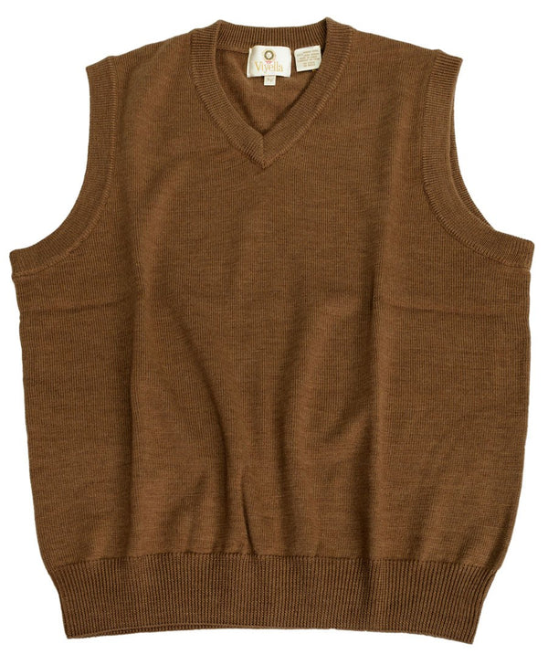 Viyella V-Neck Sleeveless Baruffa Merino Wool Sweater