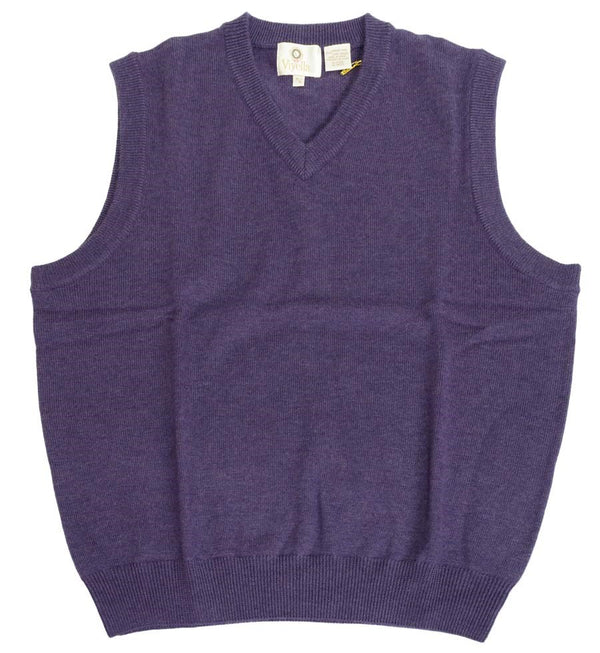 Viyella V-Neck Sleeveless Baruffa Merino Wool Sweater