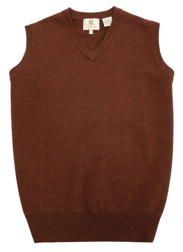 Viyella V-Neck Sleeveless Baruffa Merino Wool Sweater