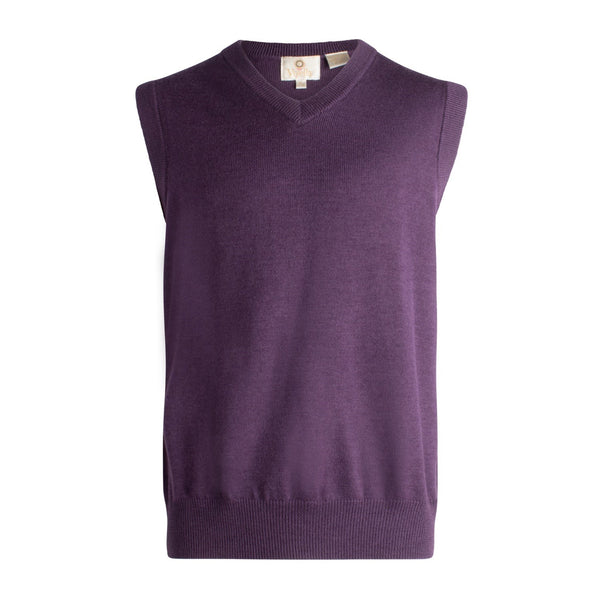 Viyella V-Neck Sleeveless Baruffa Merino Wool Sweater