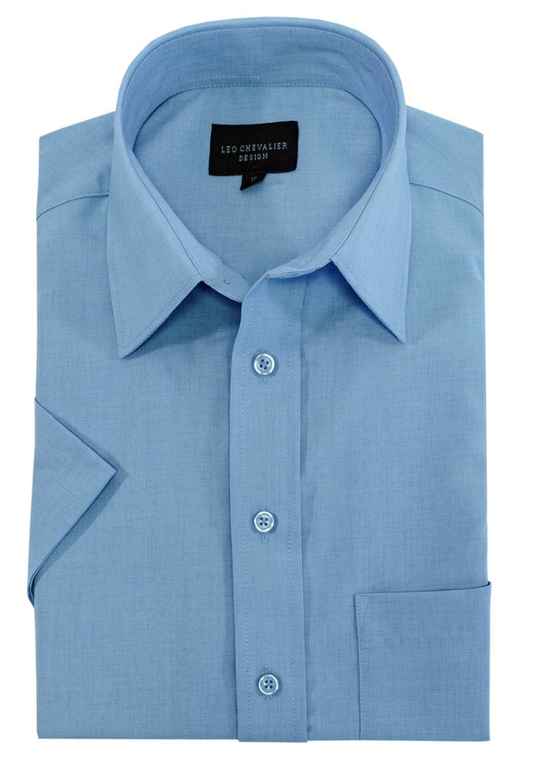 Chemise habillée Leo Chevalier 100 % micro polyester facile d'entretien