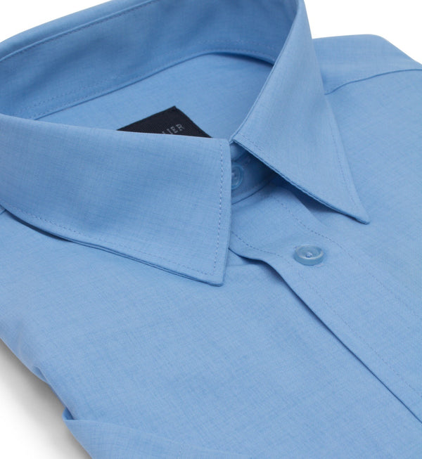 Chemise habillée Leo Chevalier 100 % micro polyester facile d'entretien