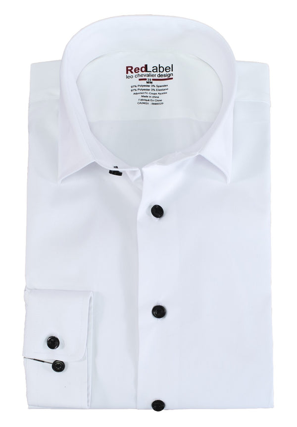Leo Chevalier Red Label 97% Performance Polyester 3% Spandex Voyage Performance Stretch Shirt