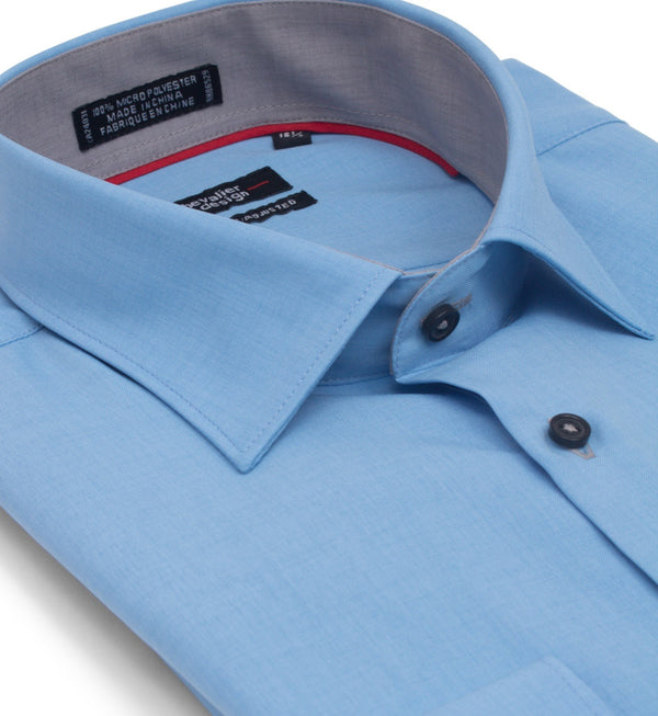 Chemise habillée coupe ajustée en micro polyester