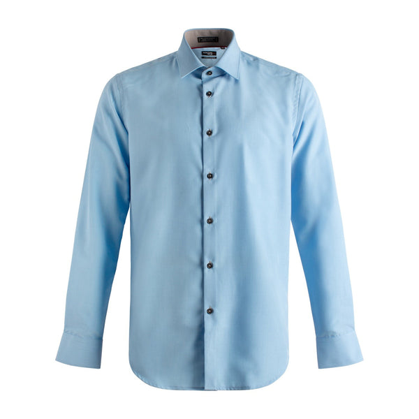 Chemise habillée coupe ajustée en micro polyester