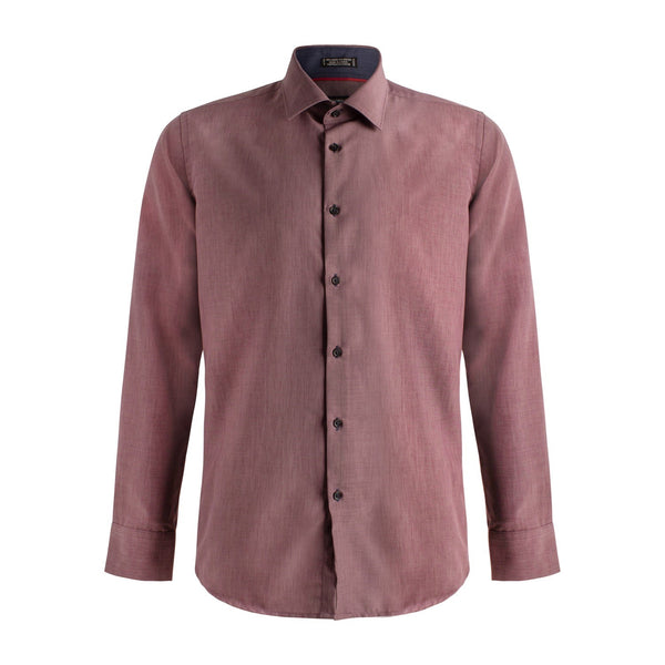 Chemise habillée coupe ajustée en micro polyester