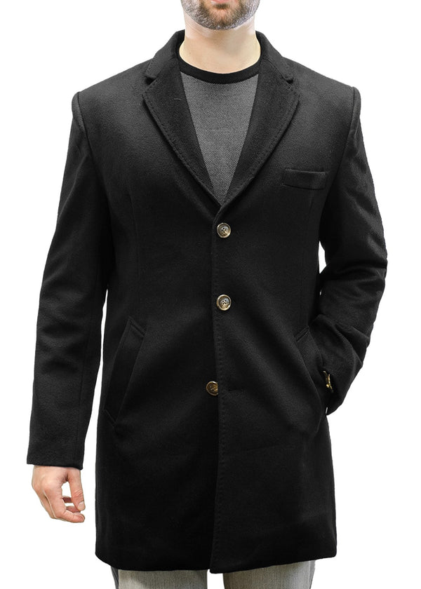 Manteau en laine mélangée à 3 boutons Viyella