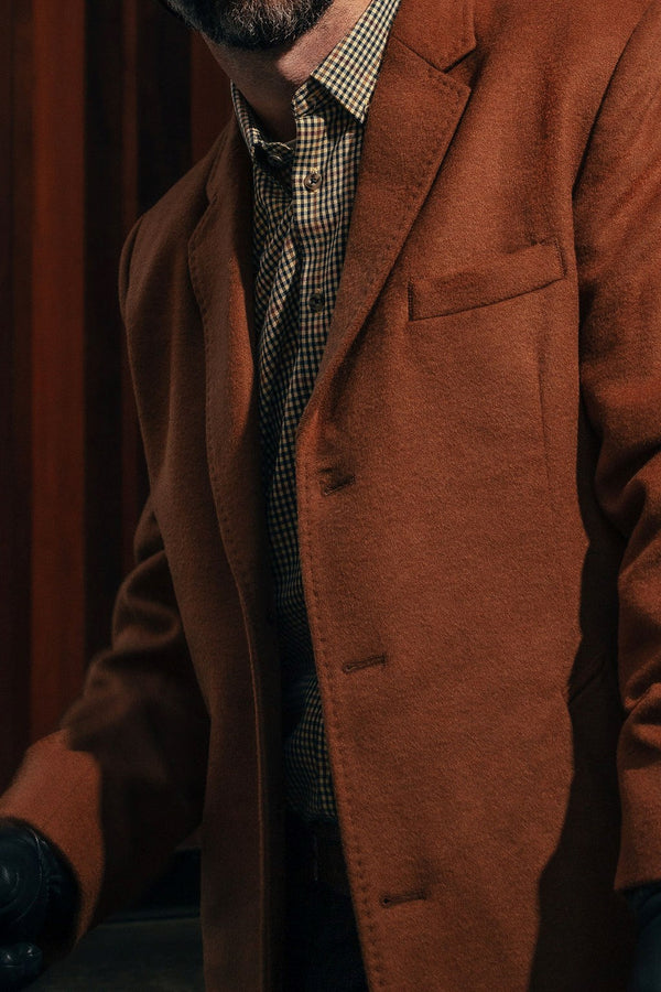 Manteau en laine mélangée à 3 boutons Viyella