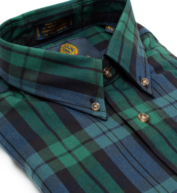 Viyella Black Watch Made in Canada Button-Down Sport Shirt
