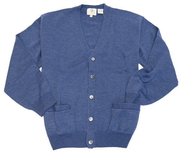 Viyella Button Front Baruffa Merino Wool Sweater
