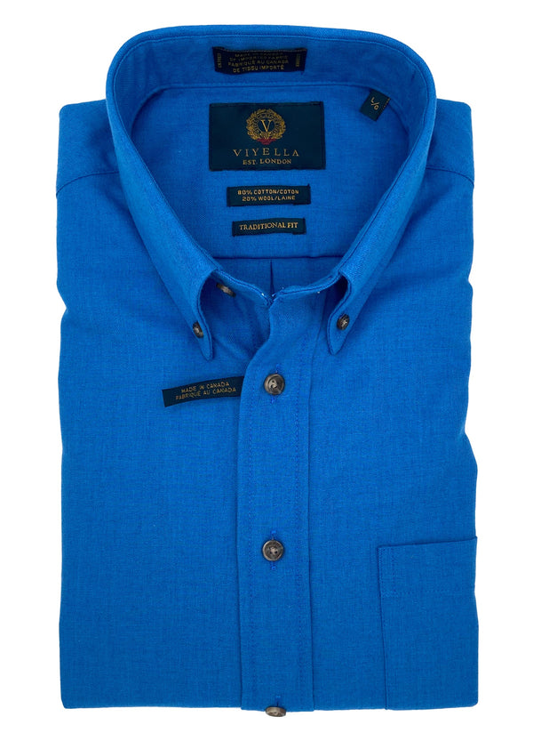 Viyella Classic Solid Made in Canada Sport Shirt (Multiple Color's)