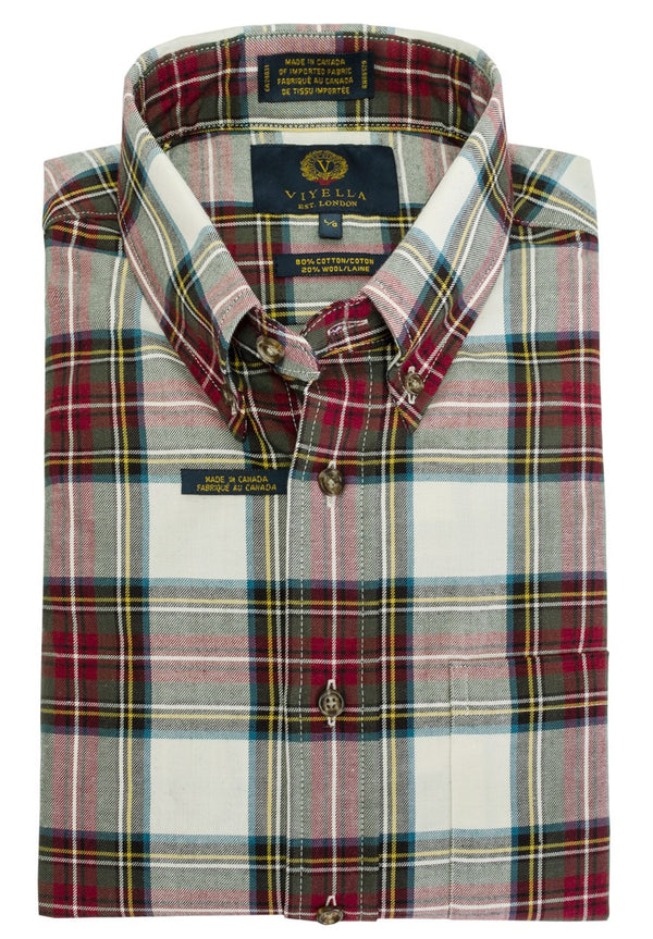 Viyella Robe Stewart Fabriqué au Canada Chemise de sport