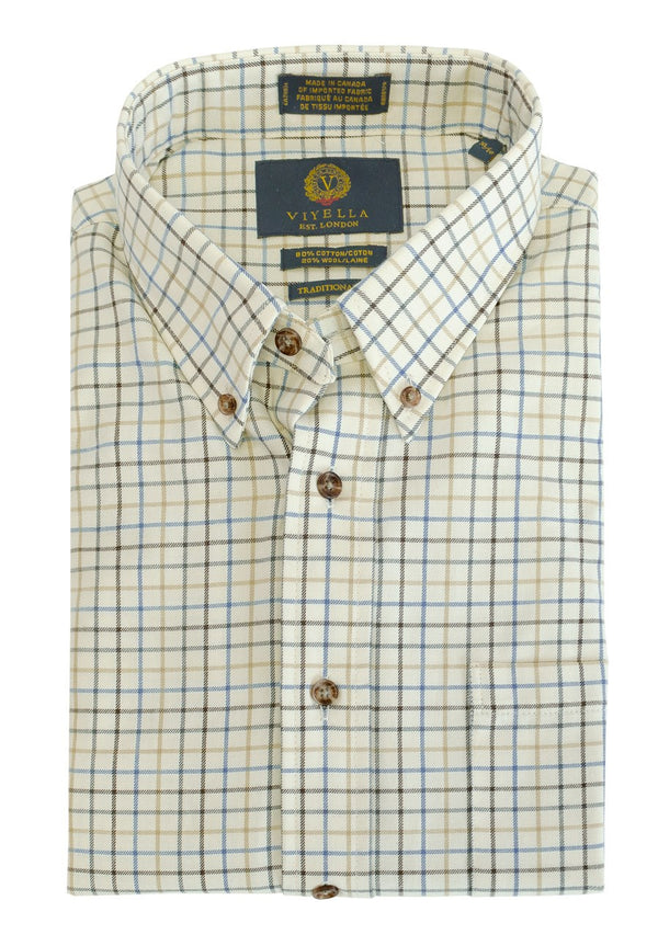 Chemise de sport Viyella Light Multi Check fabriquée au Canada