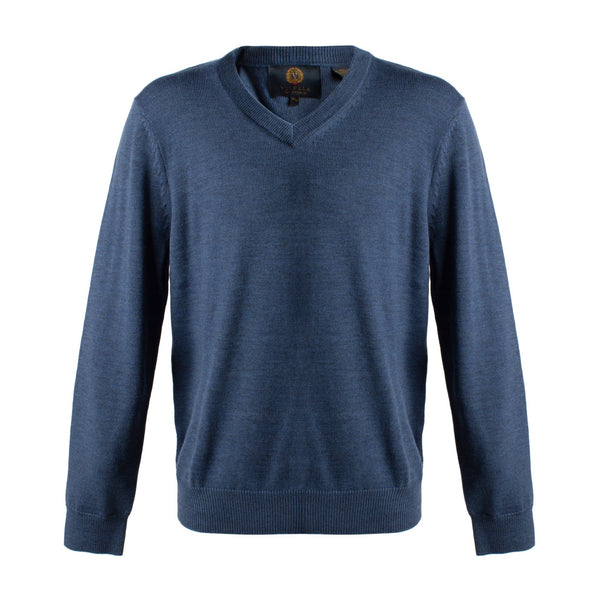 Viyella V-Neck Baruffa Merino Wool Sweater
