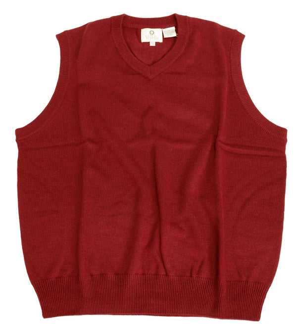 Viyella V-Neck Sleeveless Baruffa Merino Wool Sweater