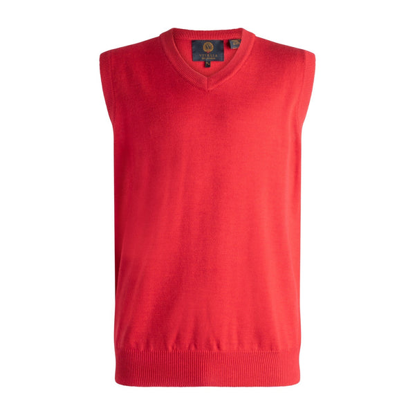 Viyella V-Neck Sleeveless Baruffa Merino Wool Sweater