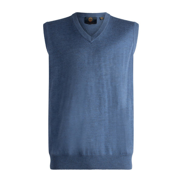 Viyella V-Neck Sleeveless Baruffa Merino Wool Sweater