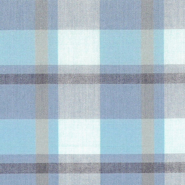 Aqua Check 100% Cotton Non-Iron Shirt