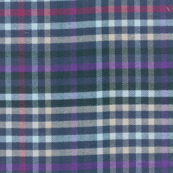 Chemise Viyella 1894 en coton et cachemire multicolore mauve fabriquée au Canada