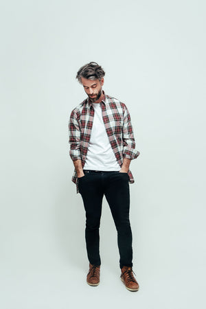 Tall Fit - Viyella Dress Stewart Long Sleeve Made in Canada
