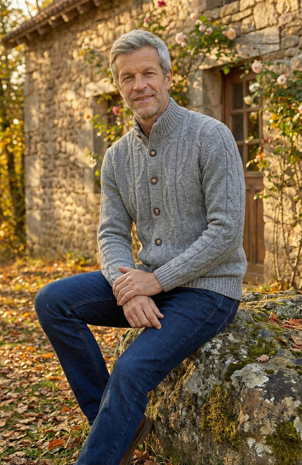 Cardigan boutonné Viyella Made in Italy