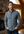 Chemise à manches longues en denim de coton brossé à carreaux Leo Chevalier
