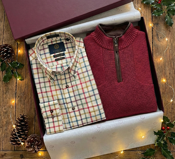 Viyella Woodsman Sweater and Shirt Bundle