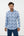 Chemise Leo Chevalier Iconic Stretch à imprimé bleu mélangé