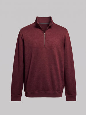 Leo Chevalier 1/4 Zip Textured Sweater with Stretch