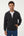 Léo - Veste zippée pour homme en coton et acrylique texturé avec col polo