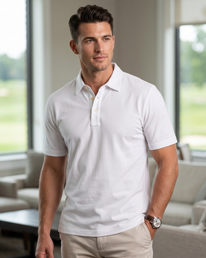 Viyella Harley Pima Cotton Solid Polo