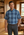 Viyella 100% Madras Cotton Denim Blue Shirt