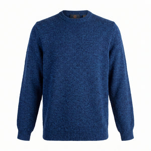 Pull en laine mérinos Baruffa à col rond Viyella