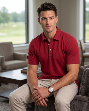 Viyella Harley Pima Cotton Solid Polo