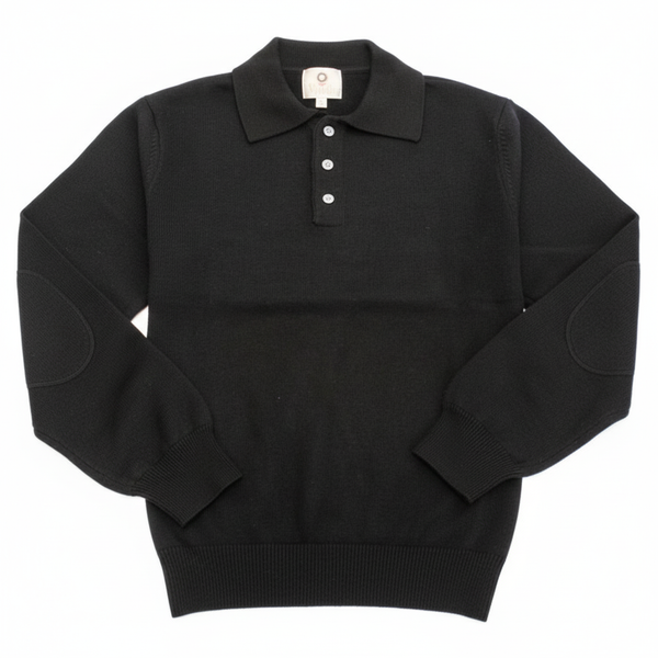 Pull en laine mérinos Baruffa à col polo Viyella