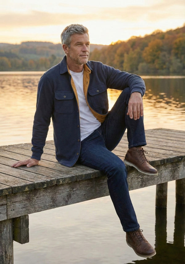 Viyella Mico Fleece Over Shirt