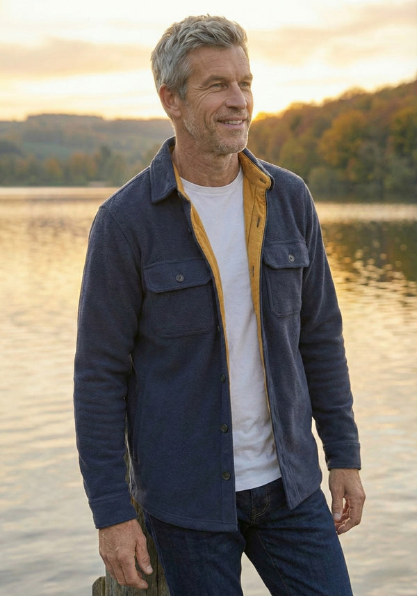 Viyella Mico Fleece Over Shirt