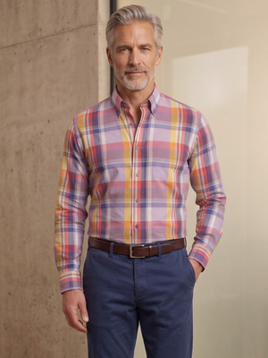 Viyella Made in Canada Multi Bright Long Sleeve Shirt