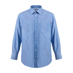 Leo Chevalier 100% Cotton Non-Iron Pinpoint Oxford Dress Shirt