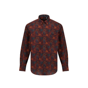 Leo Chevalier 100% Cotton Non-Iron Autumn Multi Print Shirt