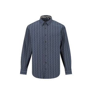 Leo Chevalier 100% Cotton Non-Iron Squared Stripe Shirt