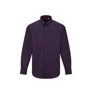 Leo Chevalier 100% Cotton Non-Iron Wine Pattern Shirt