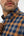 Leo Chevalier 100% Brushed Cotton Non-Iron Orange Check Shirt