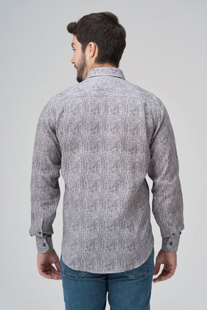 Leo Chevalier 100% Cotton Non-Iron  Hazy Circle Print Shirt