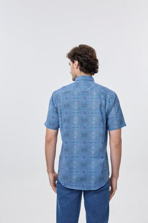 Leo Chevalier 100% Cotton Non Iron Multi Dot Print