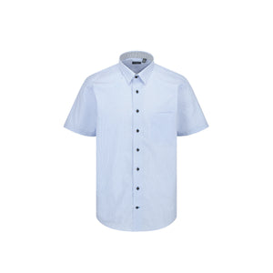 Leo Chevalier 100% Cotton Non Iron Blue Circle Print Shirt
