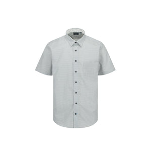 Leo Chevalier 100% Cotton Non Iron Black Circle Print Shirt