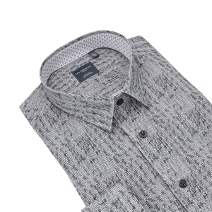 Leo Chevalier 100% Cotton Non-Iron  Hazy Circle Print Shirt